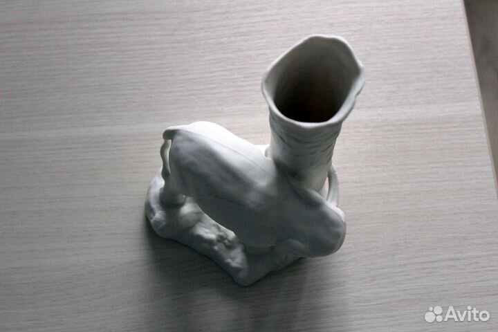 Статуэтка карандашница Слон у дерева, бисквит