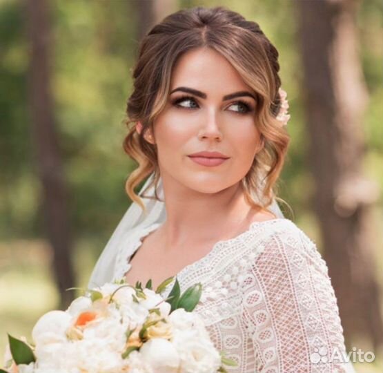 Свадебный макияж/свадебная причёска