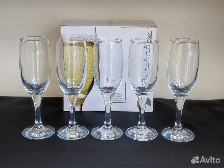 Бокалы стеклянные pasabahce 200 мл 18,7 см 5 шт