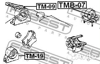 Сайлентблок задней подушки двигателя