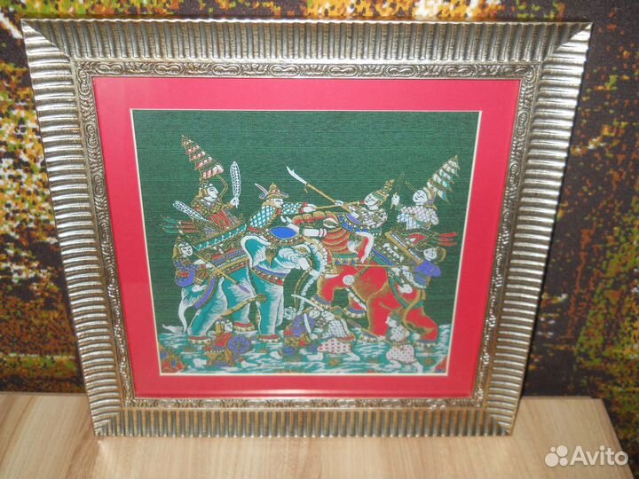 Картина шёлк Тайланд