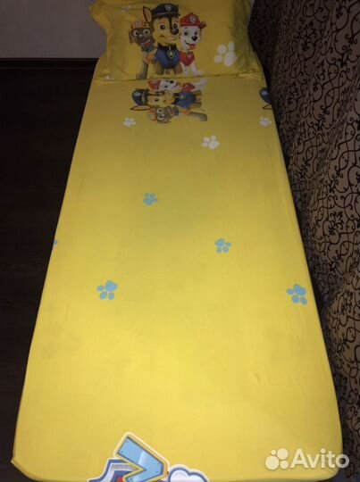 Матрас 80 на 200 и постельное Щенячий патруль
