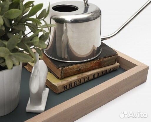 Прямоугольный поднос с цветным дном