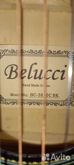 Акустическая гитара belucci BC-3810C BK
