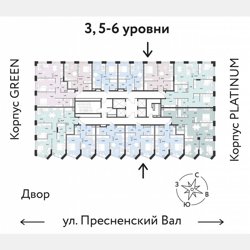 2-к. квартира, 32,1 м², 6/27 эт.