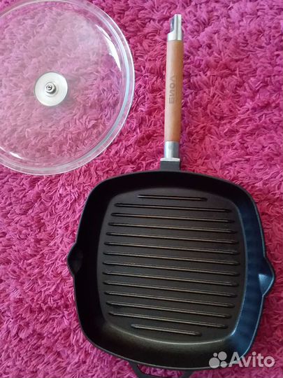 Чугунная сковорода,гриль