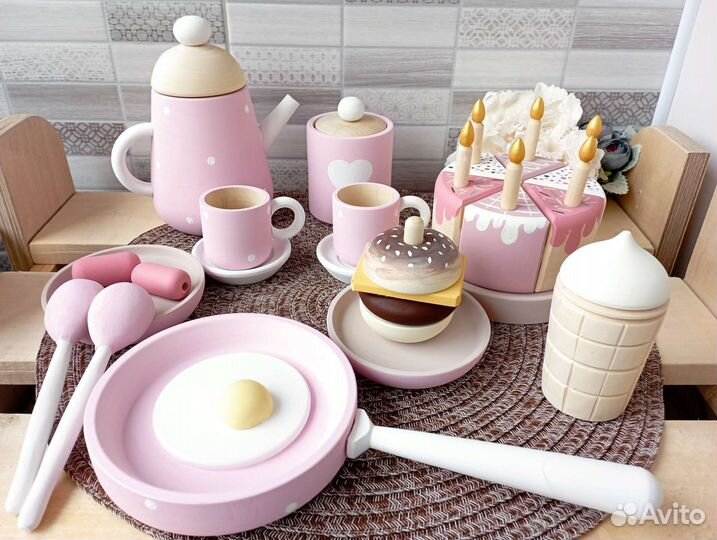 Набор деревянной посуды