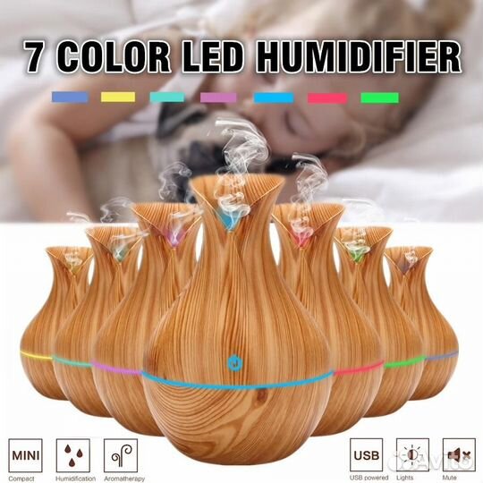 Светодиодный увлажнитель воздуха/арома, новый