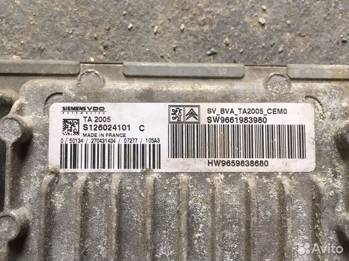 Блок управления двигателем Ситроен Ц4