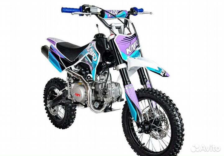 Питбайк kayo mini YX125EM 14/12 (механ. сцепл., эл