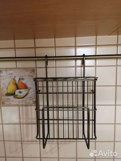 Подставка на рейлинг для ножей и досок