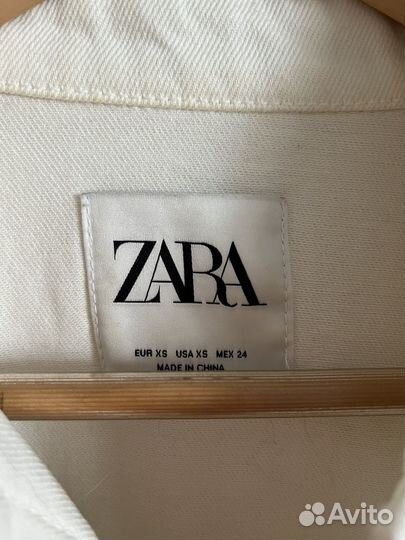 Джинсовая рубашка Zara XS