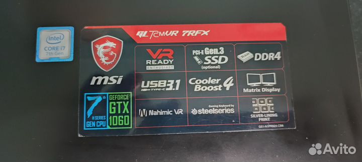 Игровой ноутбук msi 17.3