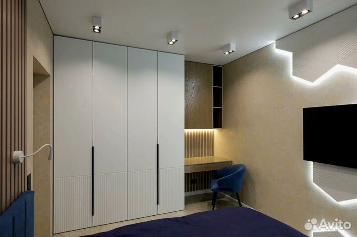 Современный распашной шкаф