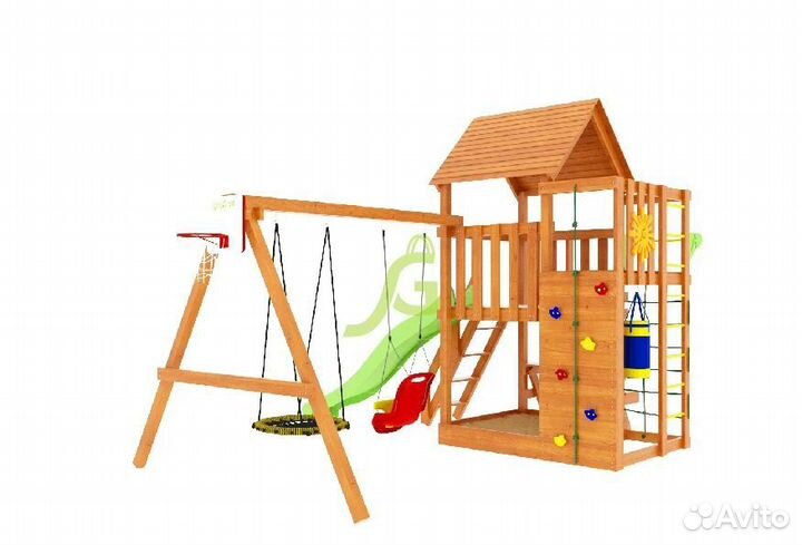 Детский игровой комплекс Крафт Pro 3 (скат 2,2)