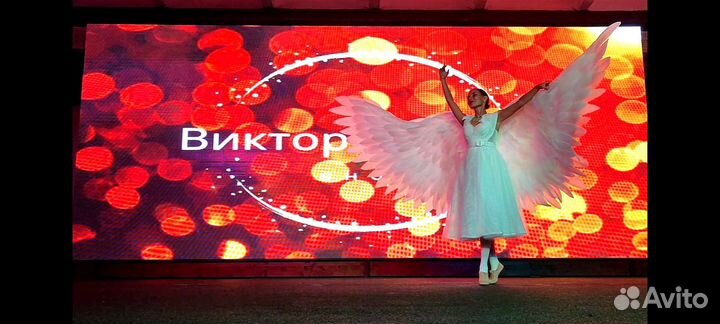 Ангел и арфа на свадьбу, на мероприятие. Шоу ангел