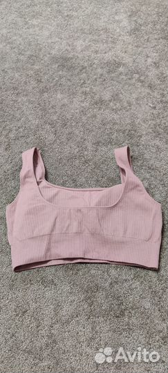 Спортивный костюм, леггинсы, топ, бра