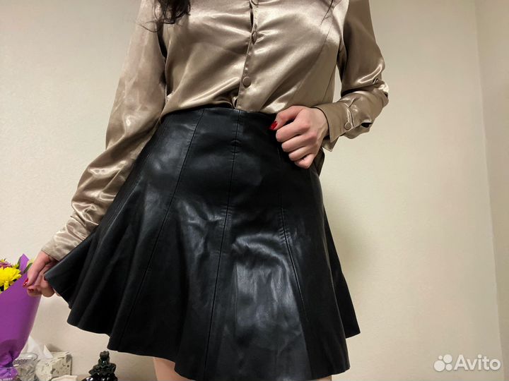 Кожаная юбка