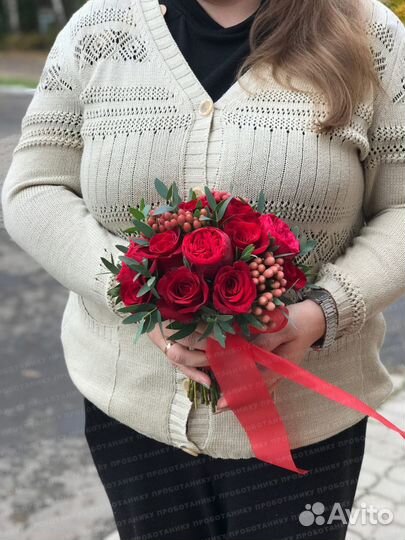 Свадебный букет из роз