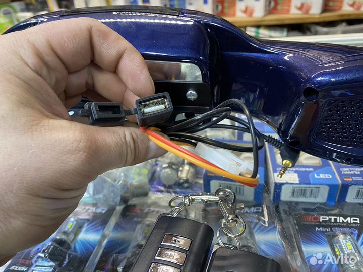 Колонки с проигрывателем для авто мото техники