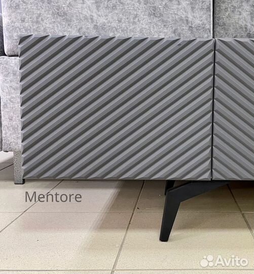 Тумба тв Bravo в цвете графит (на опорах)