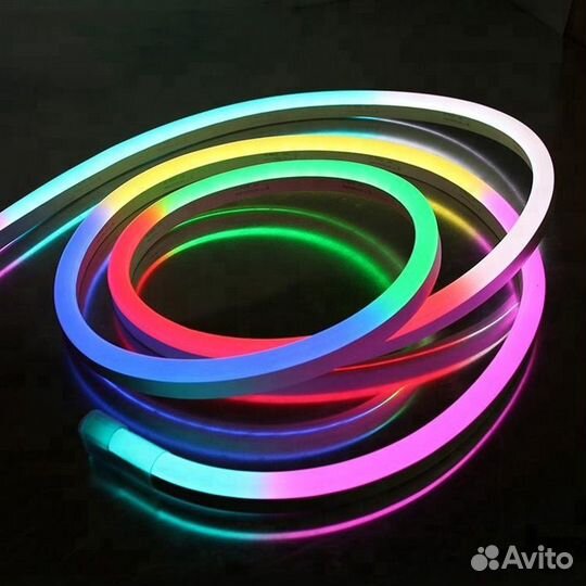 Гибкий неон 12 вольт RGB