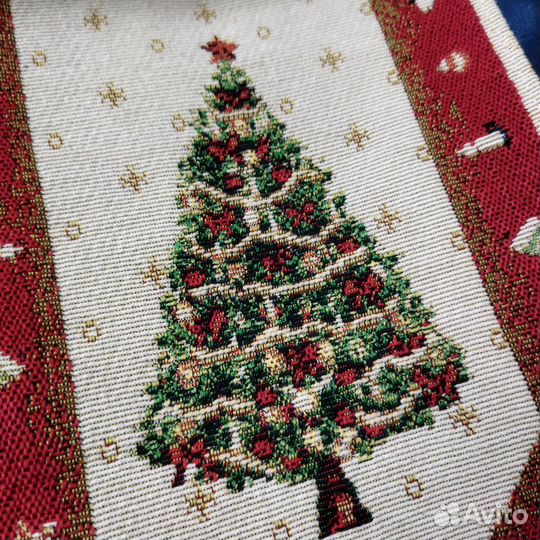 Новогодний декор, дорожка, салфетка