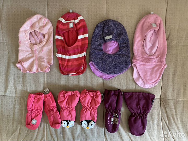 Шапки шлемы, краги Reima, Lassie пакетом