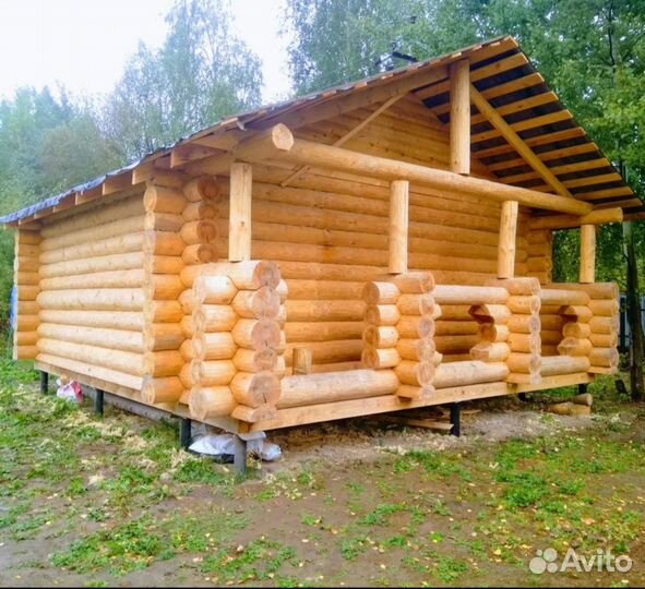 Сруб бани