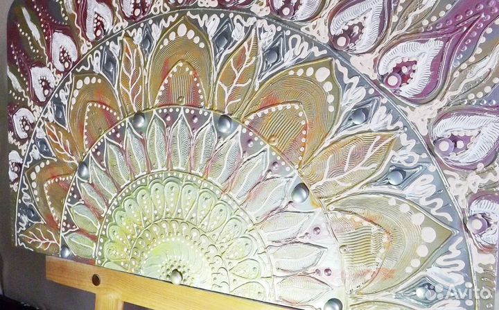 Картина интерьерная, Солнце, розовое