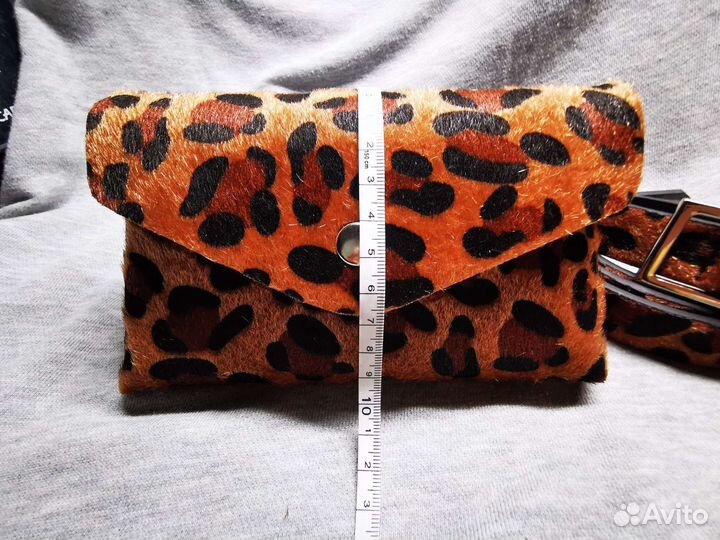 Новая Сумка поясная и ремень леопард