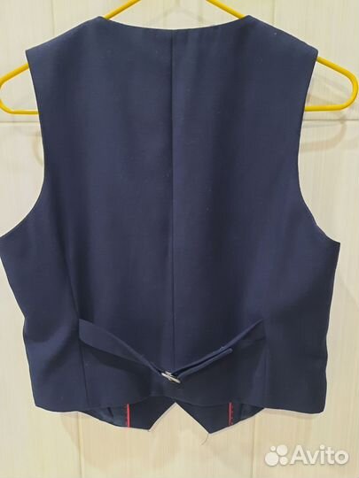 Жилетка школьная синяя 122 для мальчика