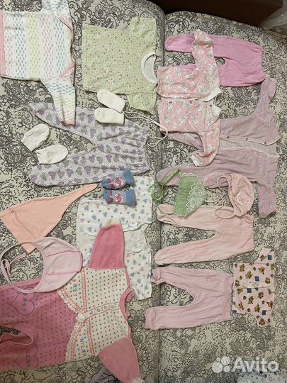 Одежда для девочки + кенгуру + коврик