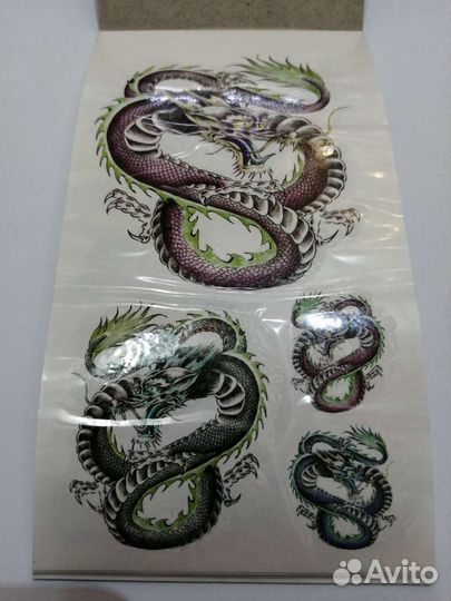 Временные татуировки переводные