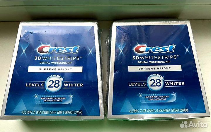 Полоски для отбеливания зубов Crest 28 Level