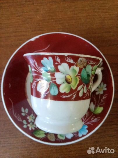 Чайная пара Кузнецов оригинал царская Россия