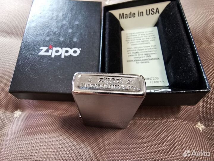 Оригинальная Zippo 1607 Slim Street Chrome