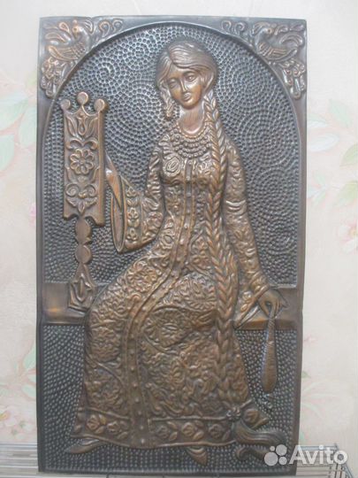 Картина медная чеканка СССР