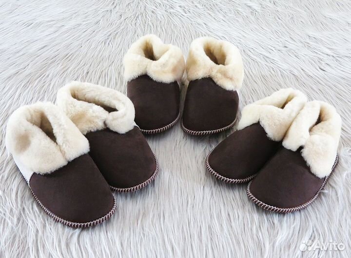 Чуни-тапочки меховые, домашние