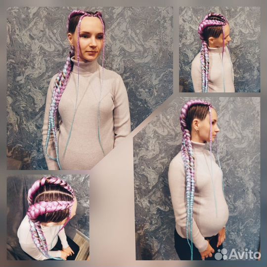 Афрокосы,афрохвост,боксёрские косы,брейды,водопад