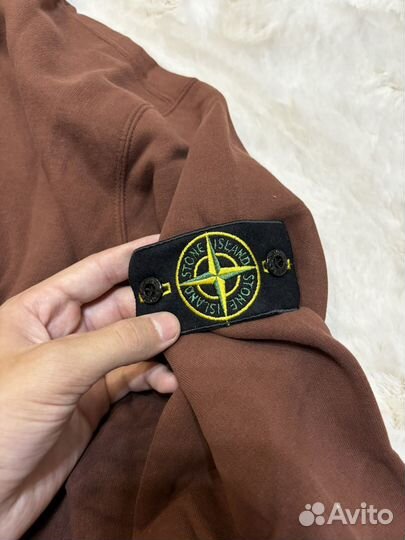 Зип худи Stone island brown оригинал