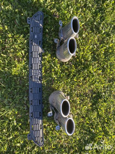 Насадки глушителя в бампер киа стингер