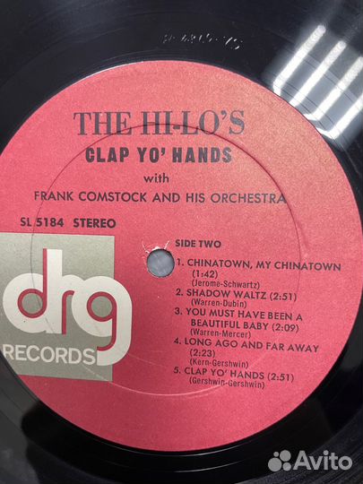 The Hi-lo's Clap yo' hands 1980 USA винил