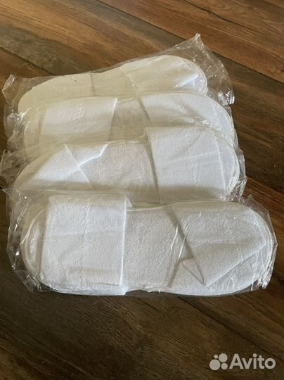 Тапочки одноразовые 4 пары махровые р37-42