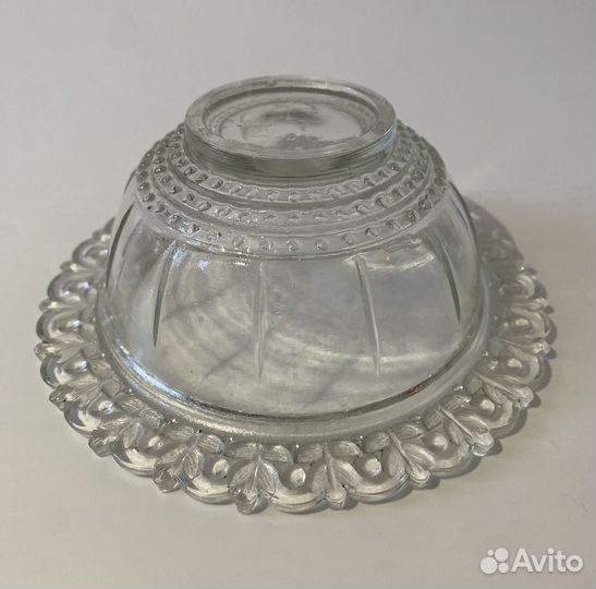 Вазочка, сухарница, конфетница из стекла, СССР