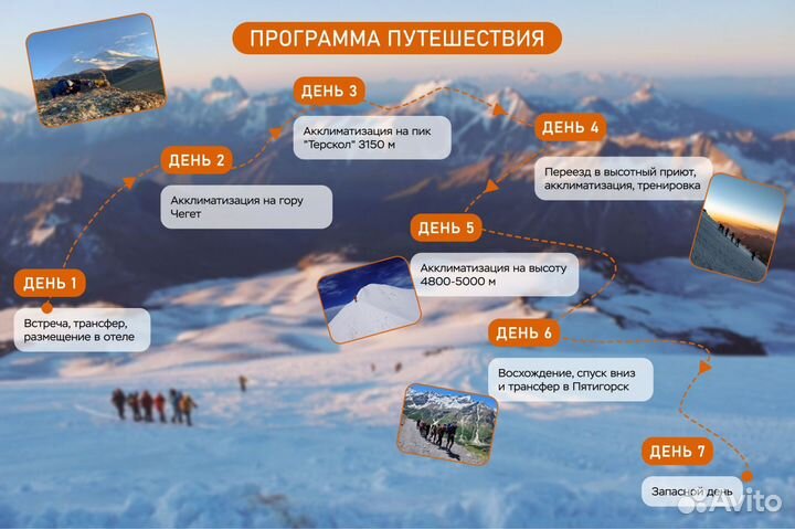 Восхождение на Эльбрус / Тур гора Эльбрус