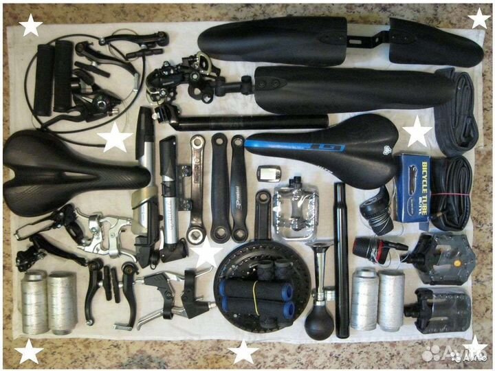 Шатун Трещетка Педали Покрышка Камера Ось Обод Вмх