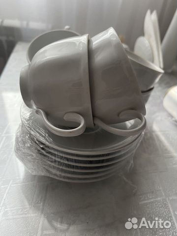 Набор 6 круже и блюдец