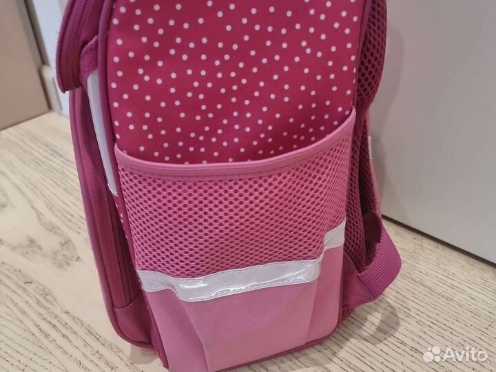 Школьный рюкзак, ранец для девочки розовый erhaft