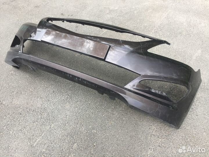 Бампер передний Hyundai Solaris 2015 коричневый